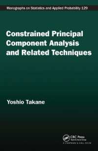Constrained Principal Component Analysis and Related Techniques (Chapman & Hall/crc Monographs on Statistics and Applied Probability)