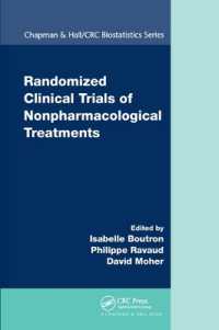 Randomized Clinical Trials of Nonpharmacological Treatments (Chapman & Hall/crc Biostatistics Series)
