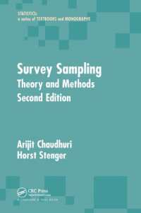 Survey Sampling : Theory and Methods, Second Edition (Statistics: a Series of Textbooks and Monographs) （2ND）