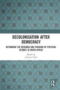 Decolonisation after Democracy : Rethinking the Research and Teaching of Political Science in South Africa