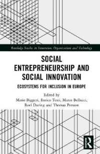 Social Entrepreneurship and Social Innovation : Ecosystems for Inclusion in Europe (Routledge Studies in Innovation, Organizations and Technology)