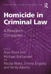 Homicide in Criminal Law : A Research Companion (Substantive Issues in Criminal Law)