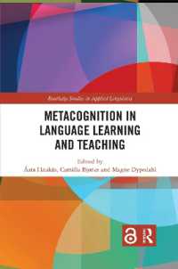 Metacognition in Language Learning and Teaching (Routledge Studies in Applied Linguistics)