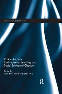 Critical Realism, Environmental Learning and Social-Ecological Change (Ontological Explorations Routledge Critical Realism)