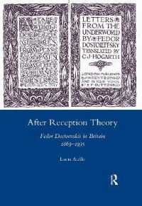 After Reception Theory : Fedor Dostoevskii in Britain, 1869-1935
