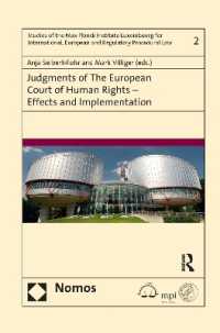 Judgments of the European Court of Human Rights - Effects and Implementation