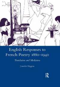 English Responses to French Poetry 1880-1940 : Translation and Mediation