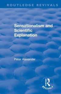 Sensationalism and Scientific Explanation (Routledge Revivals)