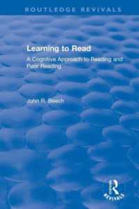 Learning to Read : A Cognitive Approach to Reading and Poor Reading (Routledge Revivals)