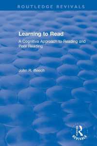 Learning to Read : A Cognitive Approach to Reading and Poor Reading (Routledge Revivals)