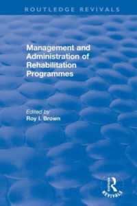 Management and Administration of Rehabilitation Programmes (Routledge Revivals)