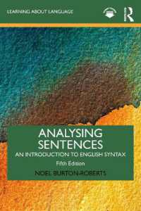 文を分析する：英語統語論入門（第５版）<br>Analysing Sentences : An Introduction to English Syntax (Learning about Language) （5TH）