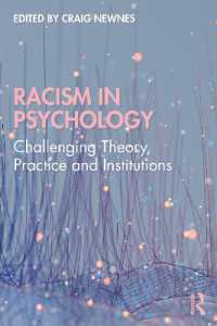 心理学における人種差別主義の歴史<br>Racism in Psychology : Challenging Theory, Practice and Institutions