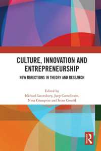 Culture, Innovation and Entrepreneurship : New Directions in Theory and Research