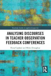 Analysing Discourses in Teacher Observation Feedback Conferences (Routledge Studies in Applied Linguistics)