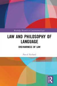 Law and Philosophy of Language : Ordinariness of Law (Routledge Research in Constitutional Law)