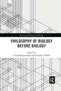 Philosophy of Biology before Biology (History and Philosophy of Biology)
