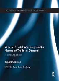 Richard Cantillon's Essay on the Nature of Trade in General : A Variorum Edition (Routledge Studies in the History of Economics)