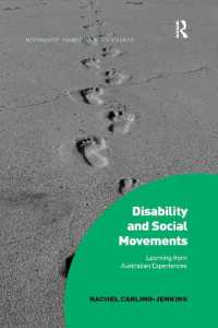 Disability and Social Movements : Learning from Australian Experiences (Interdisciplinary Disability Studies)