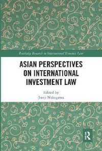 Asian Perspectives on International Investment Law (Routledge Research in International Economic Law)