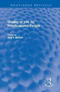 Quality of Life for Handicapped People (Routledge Revivals)