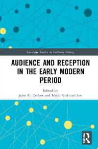 Audience and Reception in the Early Modern Period (Routledge Studies in Cultural History)