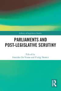 Parliaments and Post-Legislative Scrutiny (Library of Legislative Studies)