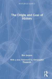 ヤスパース『歴史の起源と目標』（英訳・新版）※新序言<br>The Origin and Goal of History (Routledge Classics)