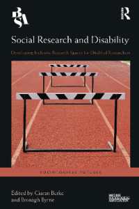 Social Research and Disability : Developing Inclusive Research Spaces for Disabled Researchers (Sociological Futures)