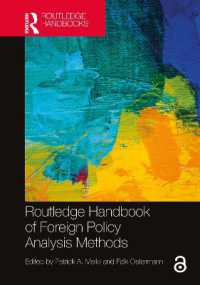 ラウトレッジ版　外交政策分析手法ハンドブック<br>Routledge Handbook of Foreign Policy Analysis Methods