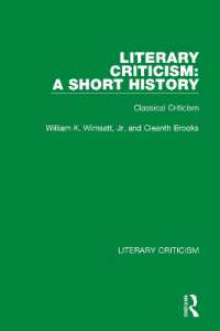 Literary Criticism: a Short History : Classical Criticism (Literary Criticism)