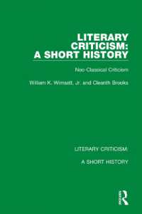 Literary Criticism: a Short History : Neo-Classical Criticism (Literary Criticism)