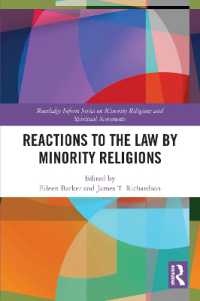 Reactions to the Law by Minority Religions (Routledge Inform Series on Minority Religions and Spiritual Movements)