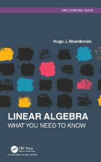 知っておきたい線形代数（テキスト）<br>Linear Algebra : What you Need to Know (Textbooks in Mathematics)