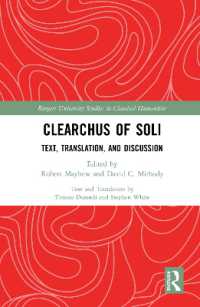 Clearchus of Soli : Text, Translation, and Discussion (Rutgers University Studies in Classical Humanities)
