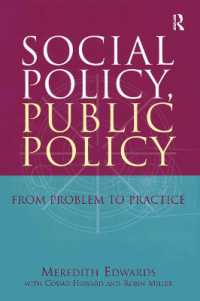 Social Policy, Public Policy : From problem to practice