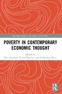 Poverty in Contemporary Economic Thought (Routledge Studies in the History of Economics)
