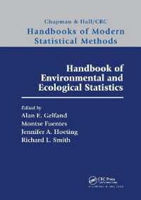 Handbook of Environmental and Ecological Statistics (Chapman & Hall/crc Handbooks of Modern Statistical Methods)