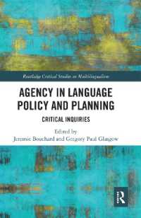 Agency in Language Policy and Planning: : Critical Inquiries (Routledge Critical Studies in Multilingualism)