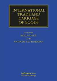 International Trade and Carriage of Goods (Maritime and Transport Law Library)