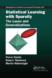 Statistical Learning with Sparsity : The Lasso and Generalizations (Chapman & Hall/crc Monographs on Statistics and Applied Probability)