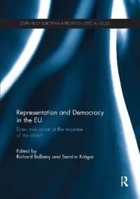 Representation and Democracy in the EU : Does one come at the expense of the other? (Journal of European Integration Special Issues)