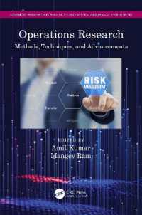 Operations Research : Methods, Techniques, and Advancements (Advanced Research in Reliability and System Assurance Engineering)