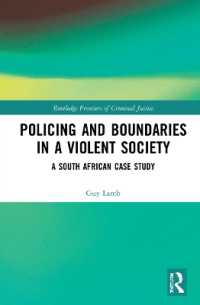 Policing and Boundaries in a Violent Society : A South African Case Study (Routledge Frontiers of Criminal Justice)