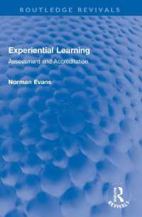 Experiential Learning : Assessment and Accreditation (Routledge Revivals)