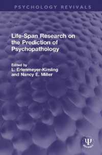 Life-Span Research on the Prediction of Psychopathology (Psychology Revivals)