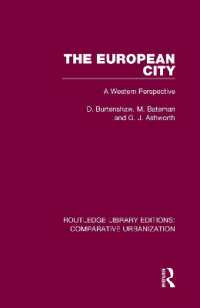 The European City : A Western Perspective (Routledge Library Editions: Comparative Urbanization)