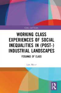 Working Class Experiences of Social Inequalities in (Post-) Industrial Landscapes : Feelings of Class (Cities and Society)