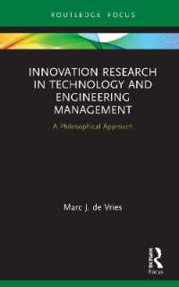 Innovation Research in Technology and Engineering Management : A Philosophical Approach (Routledge Focus on Business and Management)