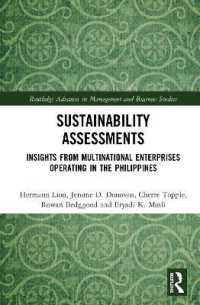 Sustainability Assessments : Insights from Multinational Enterprises Operating in the Philippines (Routledge Advances in Management and Business Studies)